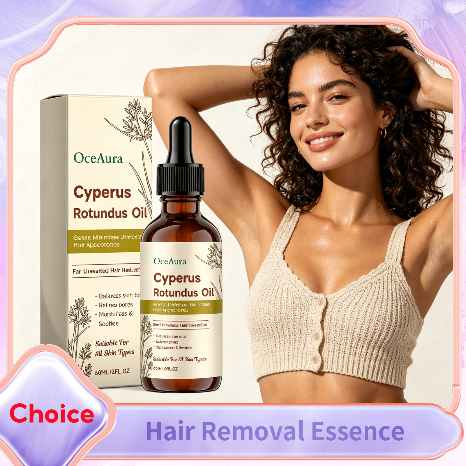 Hair Care Oil Serum - Cyperus Rotundus Hair Removal Oil Smooth