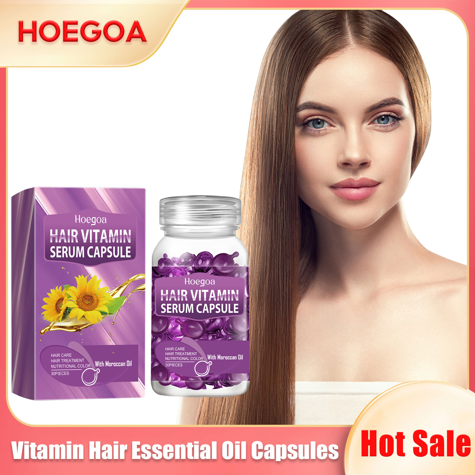 Vitamin Hair Essential Oil Cap - Hair Care Oil Serum avaliação e preço