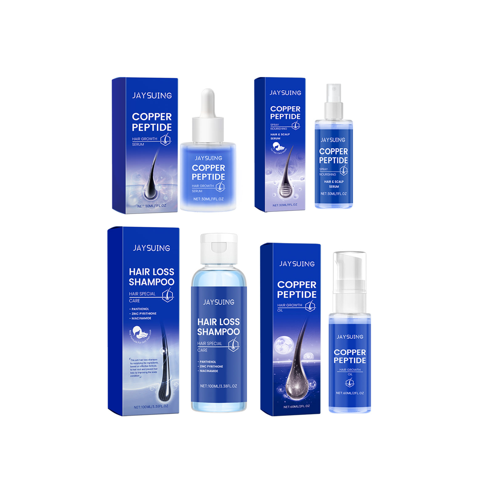 Copper Peptide Shampoo Hair Gr - Hair Care Oil Serum avaliação e preço