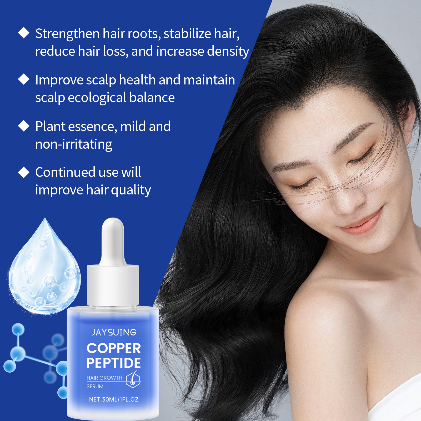 Copper Peptide Shampoo Hair Gr - Hair Care Oil Serum avaliação e preço