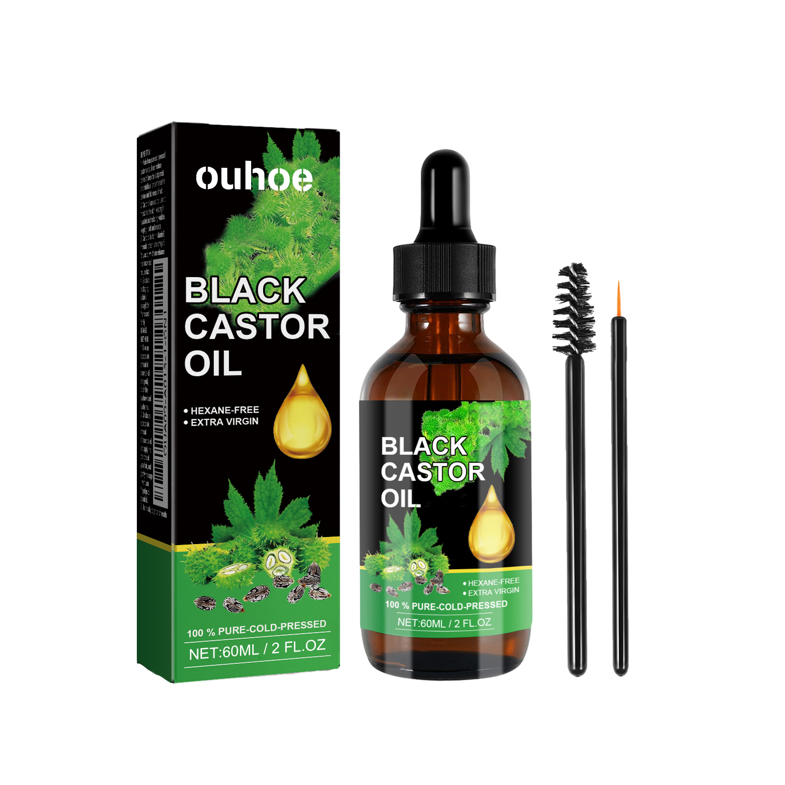 Black Castor Oil Nourishes Hai - Hair Care Oil Serum avaliação e preço