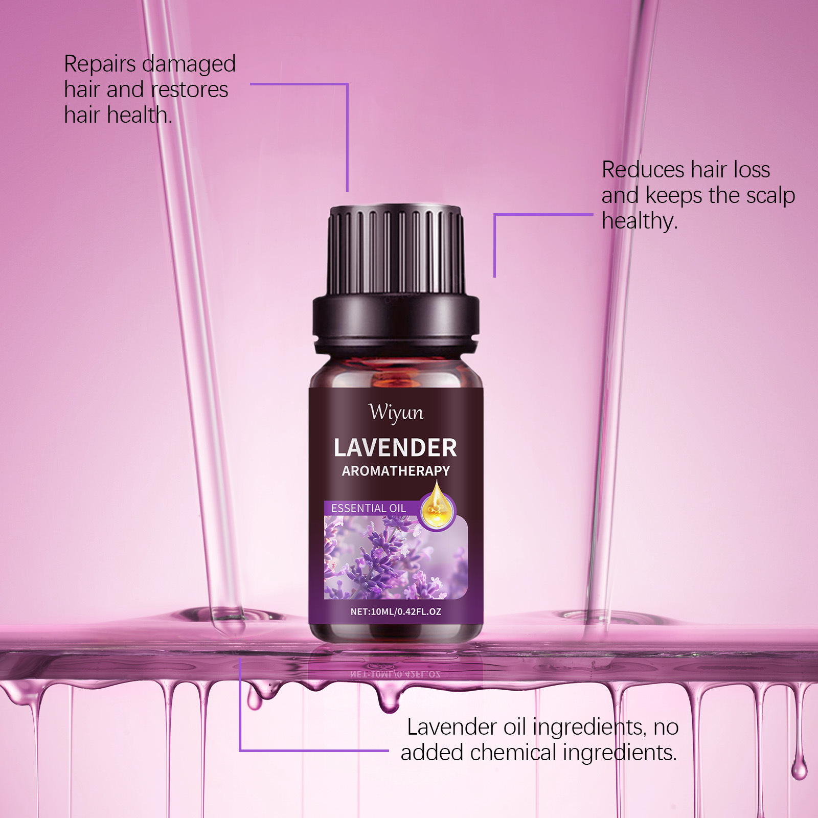 Lavender Essential Oil Anti-Fr - Hair Care Oil Serum avaliação e preço