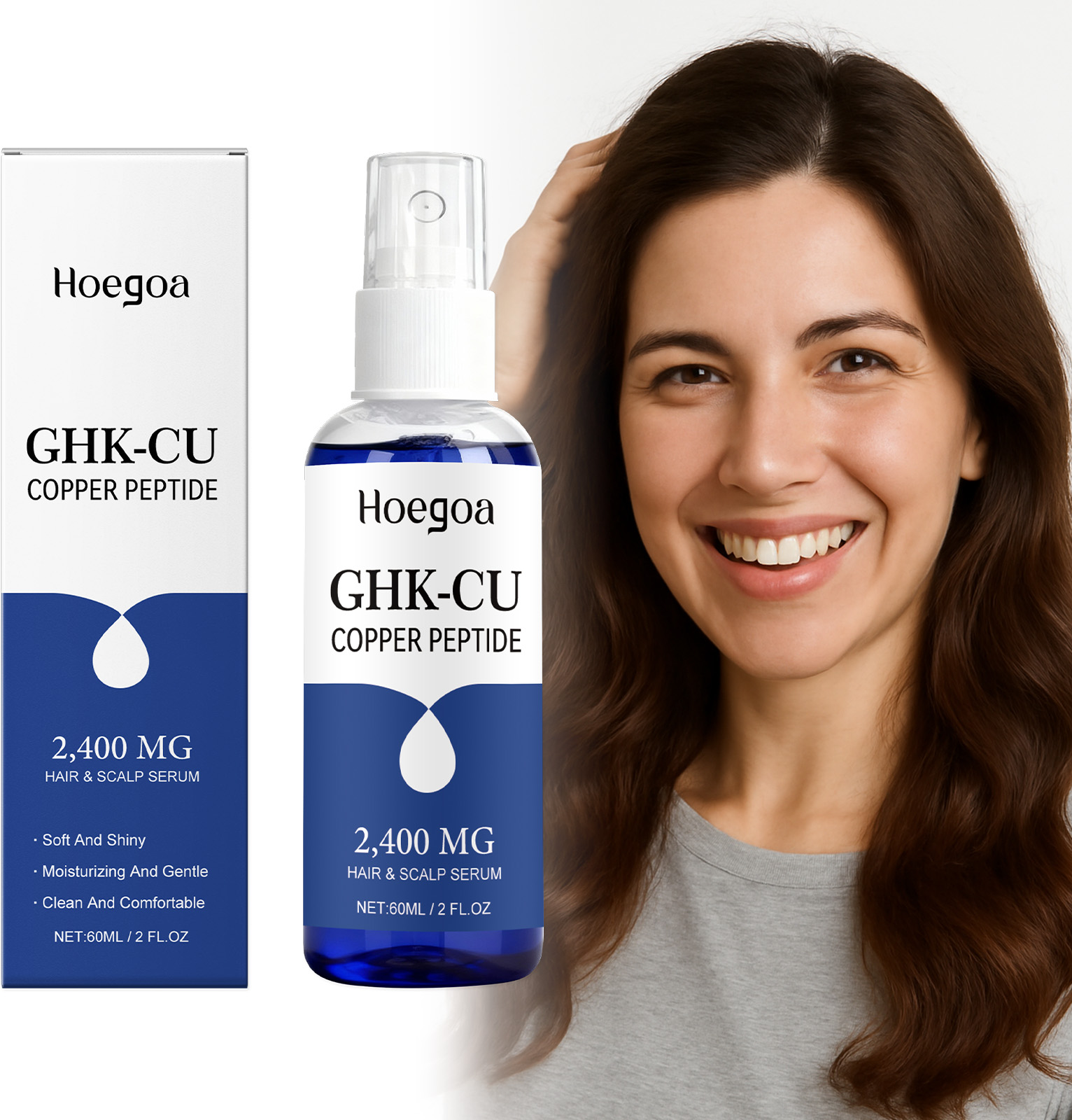Ghk-Cu Copper Peptide for Hair - Hair Care Oil Serum avaliação e preço