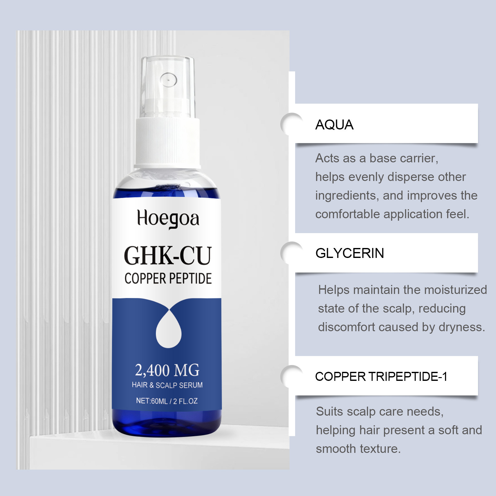 Ghk-Cu Copper Peptide for Hair - Hair Care Oil Serum avaliação e preço