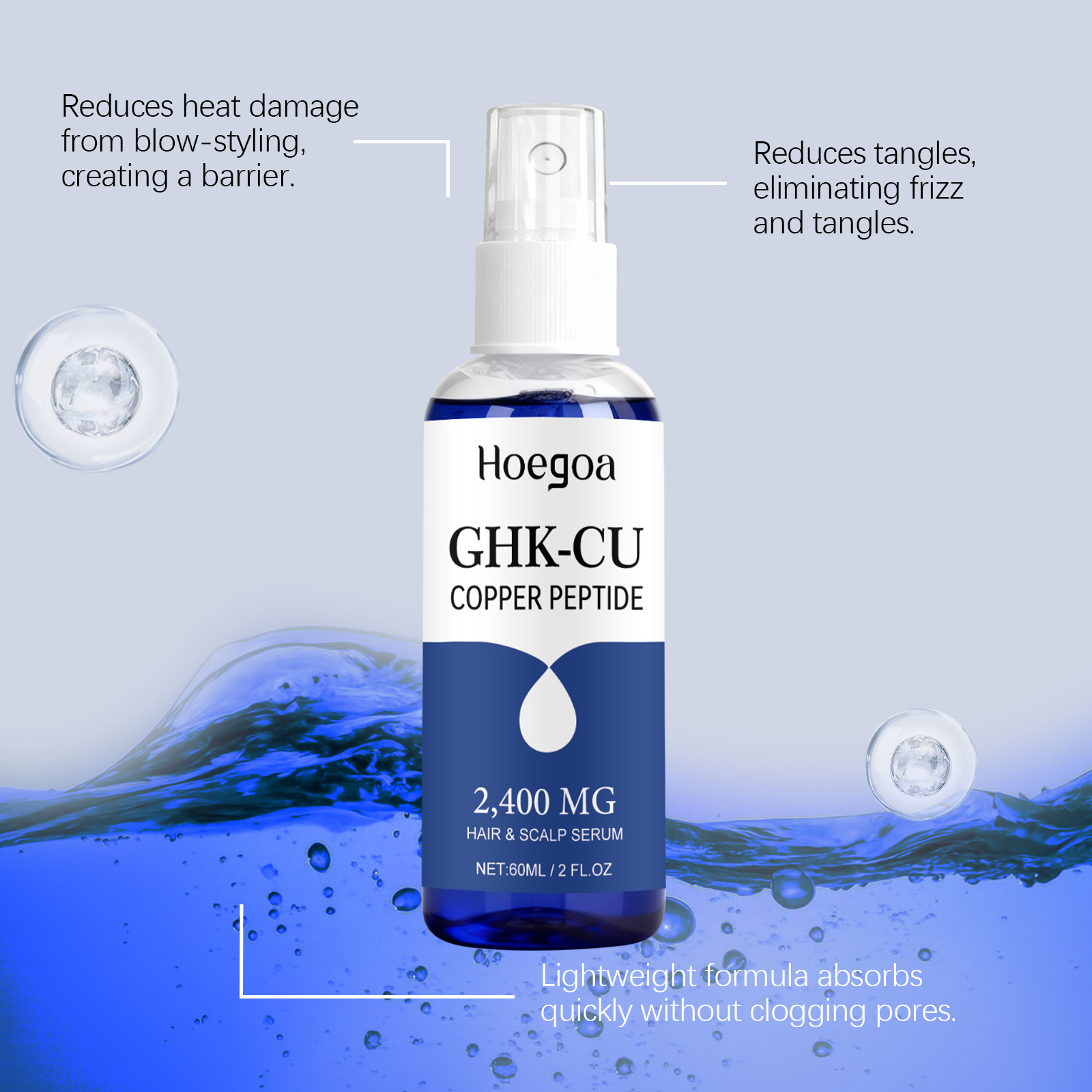 Ghk-Cu Copper Peptide for Hair - Hair Care Oil Serum avaliação e preço
