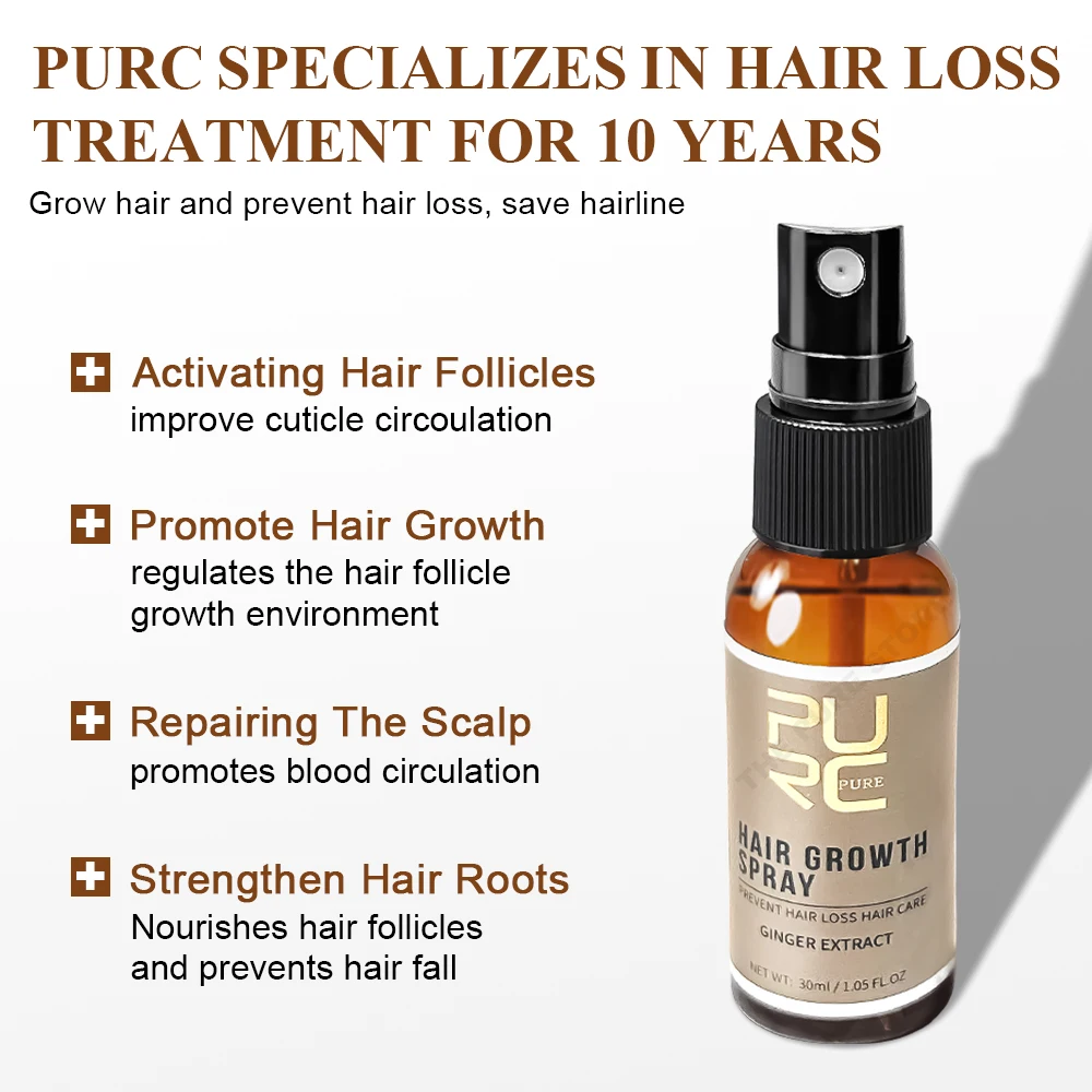PURC Ginger Hair Spray Root St - Hair Care Oil Serum avaliação e preço
