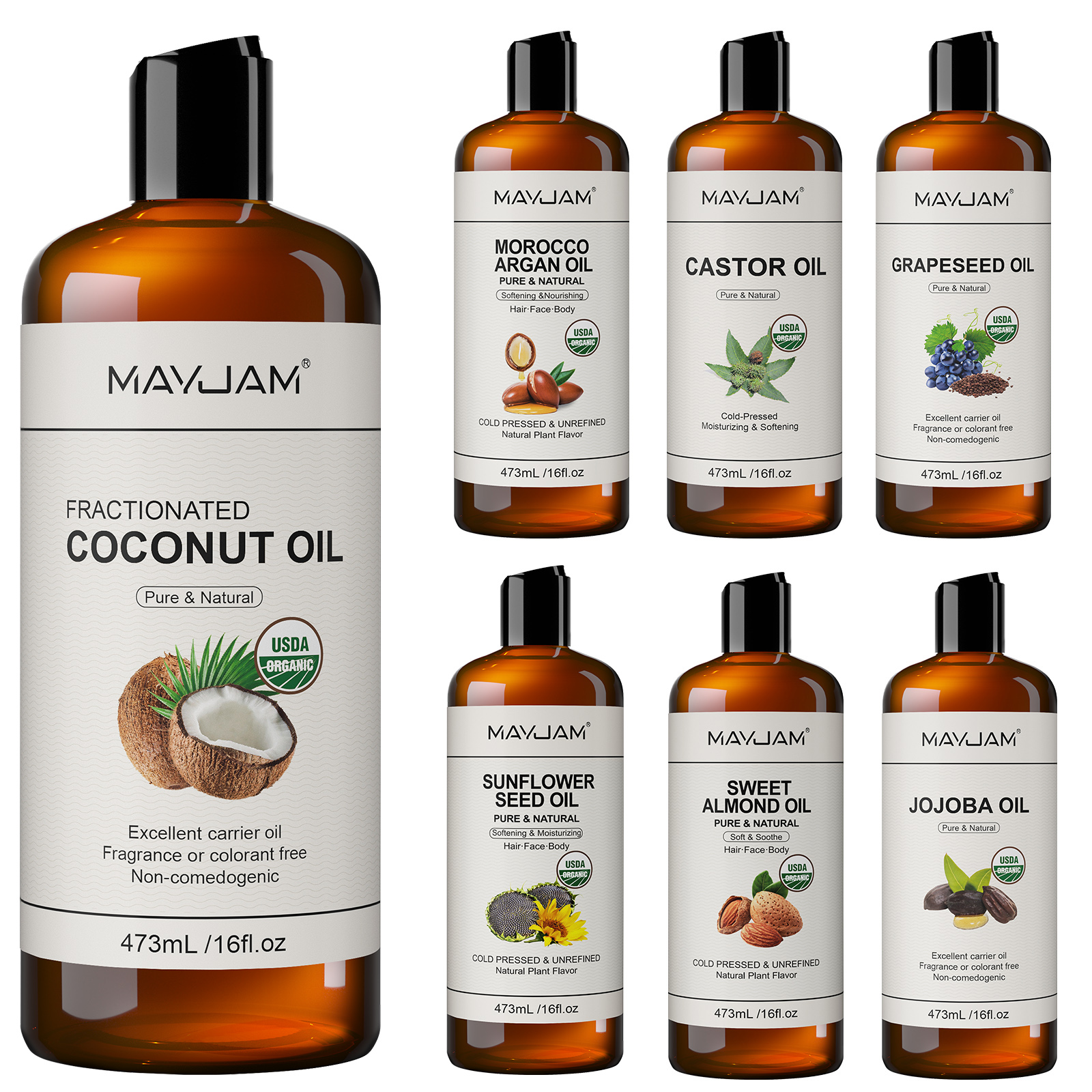 USDA Organic Coconut Oil for S - Hair Care Oil Serum avaliação e preço