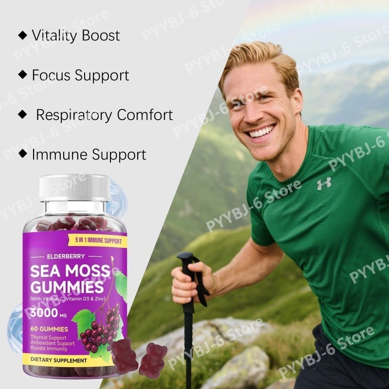 Elderberry Sea Moss Gummies wi - Hair Care Wella avaliação e preço