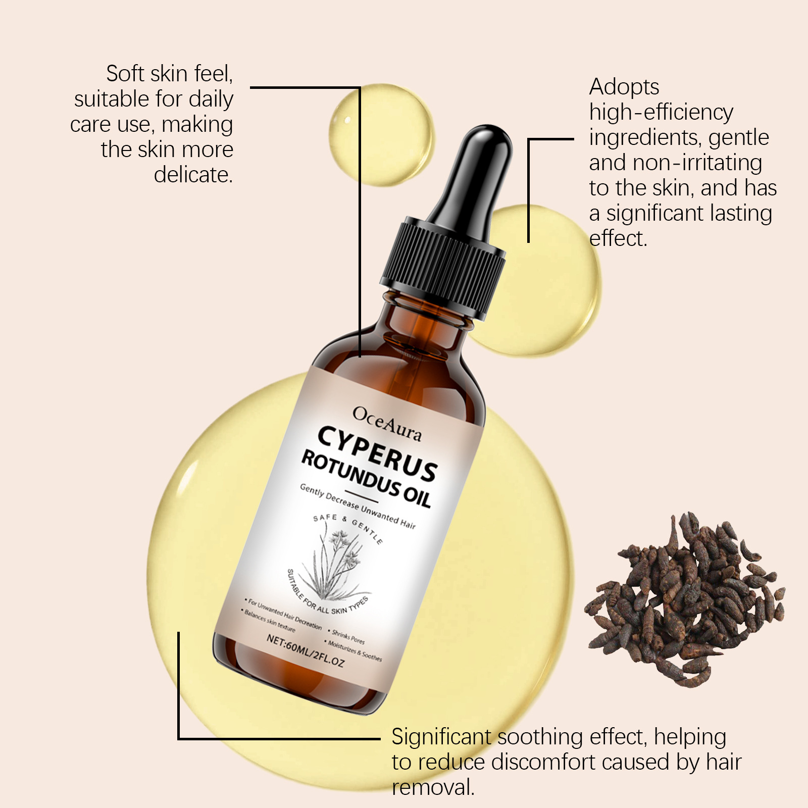 Cyperus Rotundus Oil for Hair  - Hair Care Oil Serum avaliação e preço