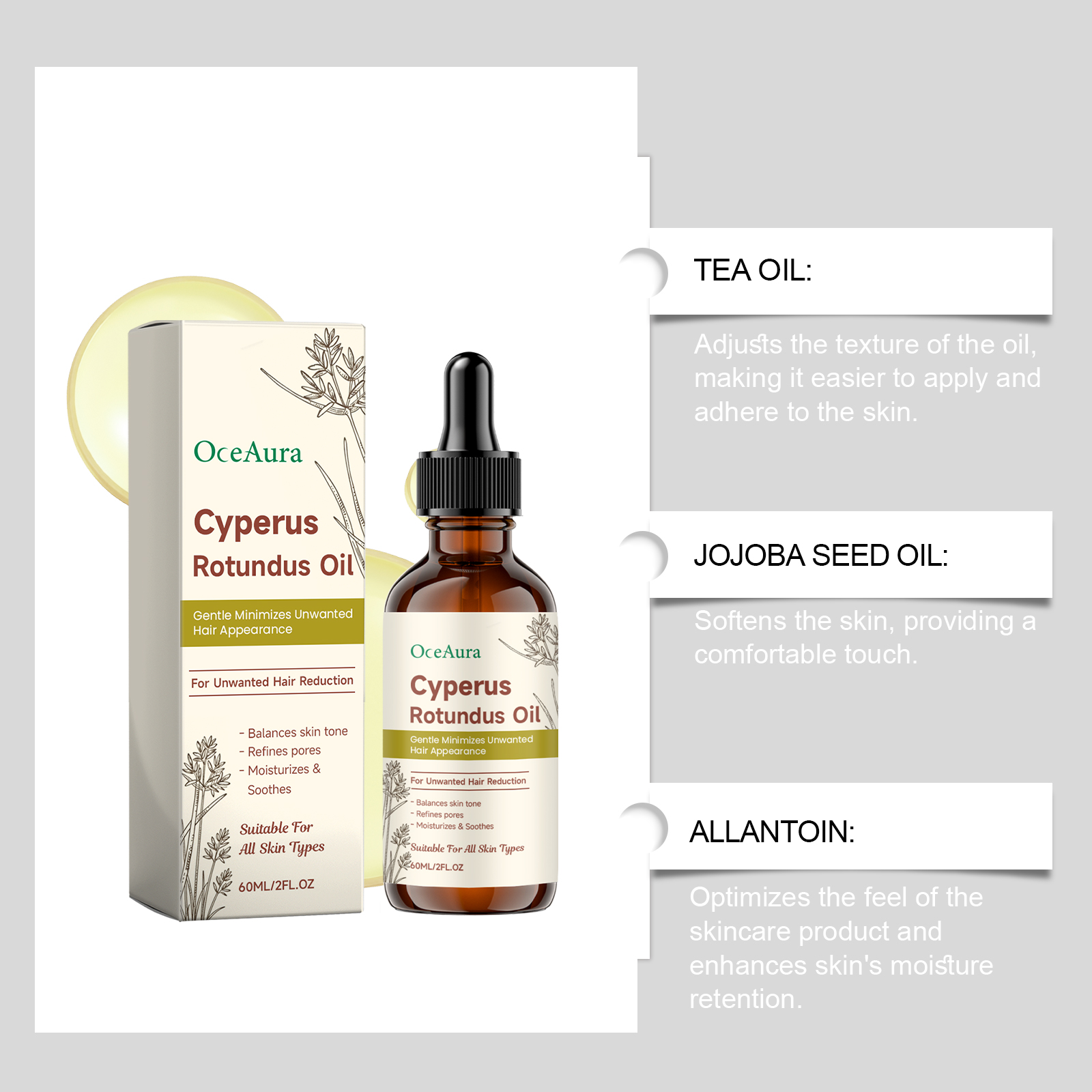 Cyperus Rotundus Hair Removal  - Hair Care Oil Serum avaliação e preço