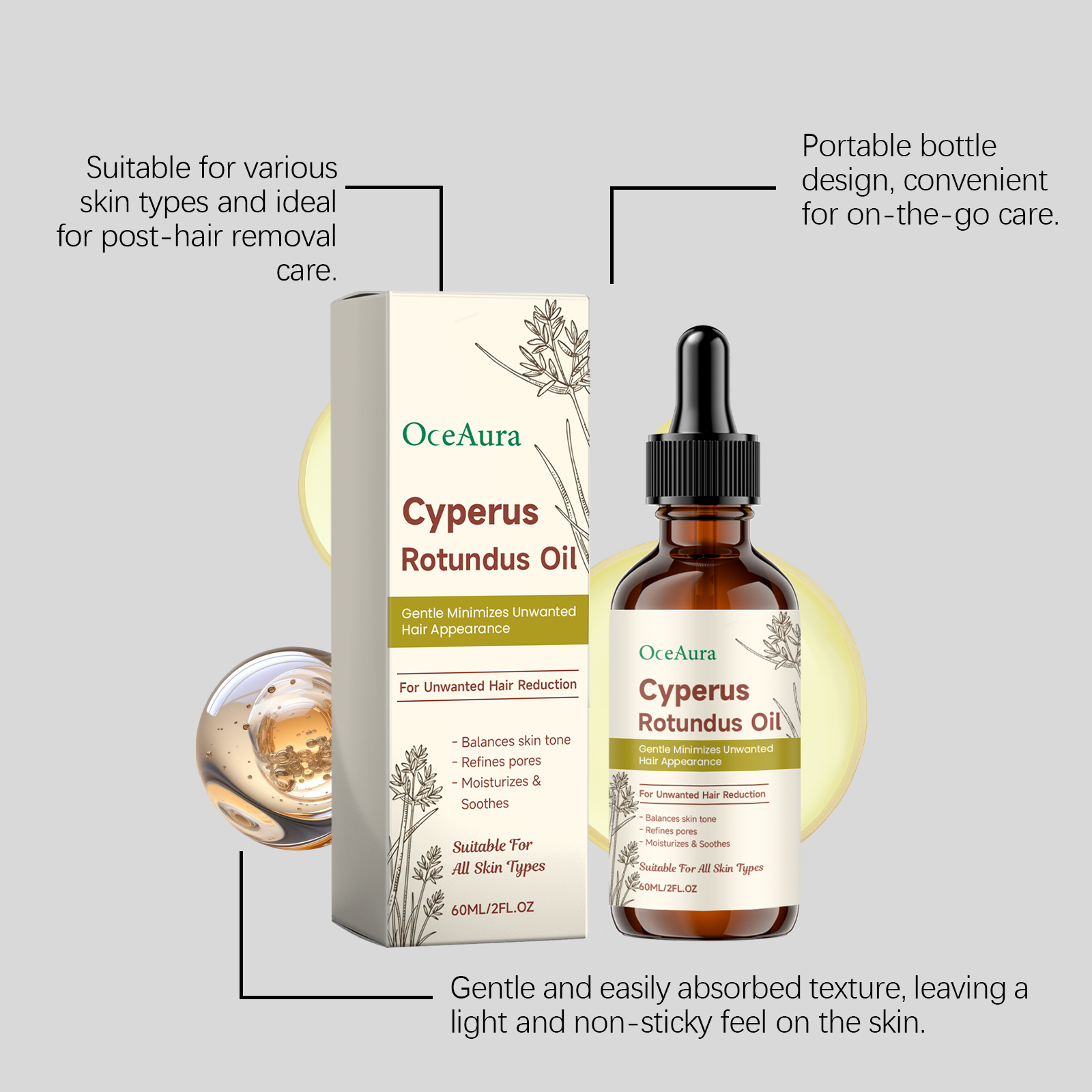 Cyperus Rotundus Hair Removal  - Hair Care Oil Serum avaliação e preço