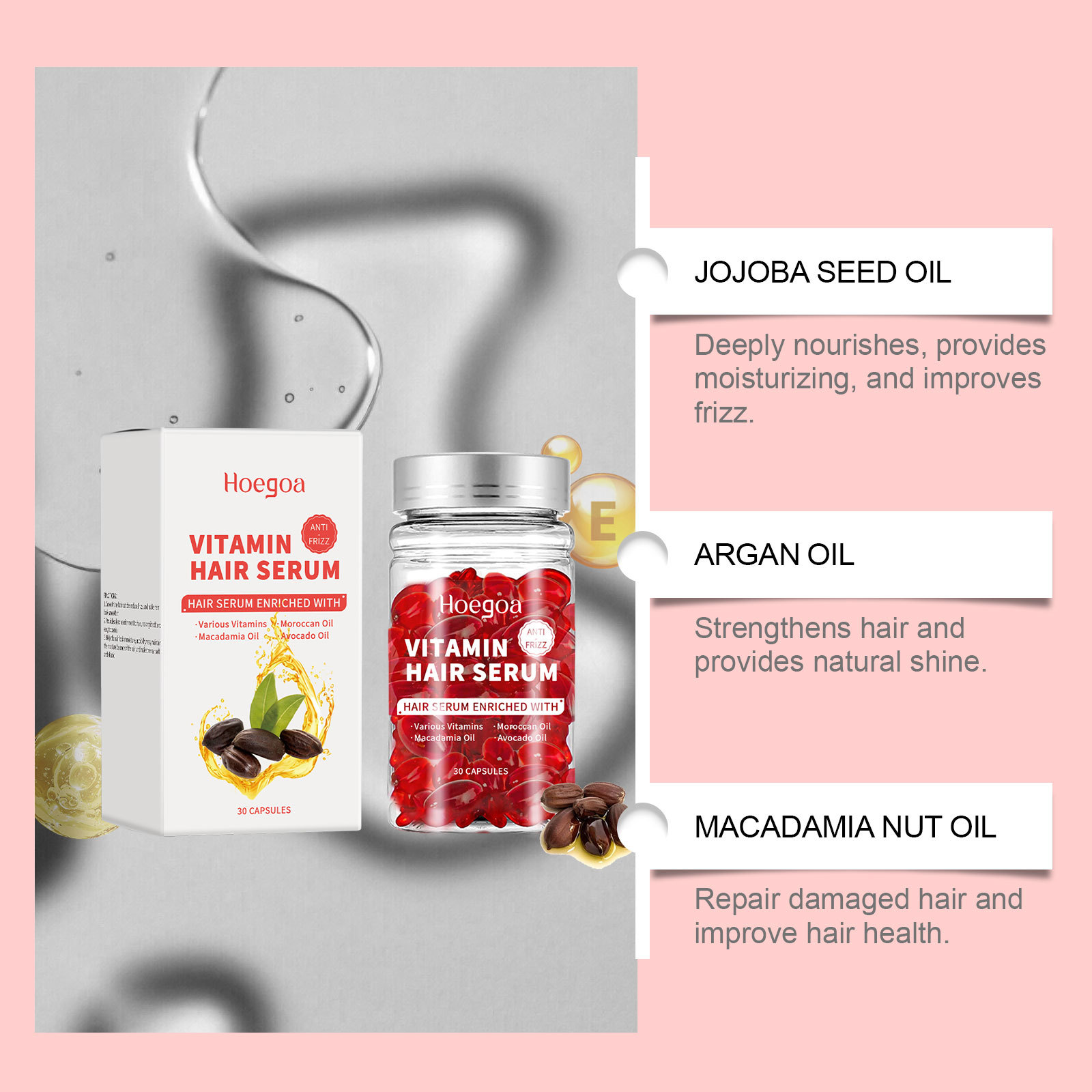 Vitamin Hair Care Serum Capsul - Hair Care Oil Serum avaliação e preço