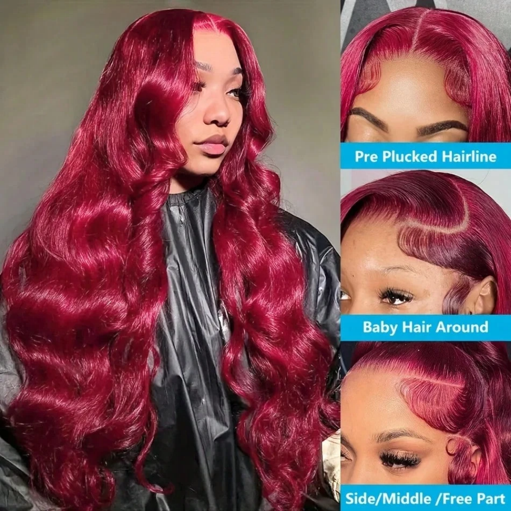 32 Inch 99j Burgundy HD Lace F - Hair Care Wella avaliação e preço