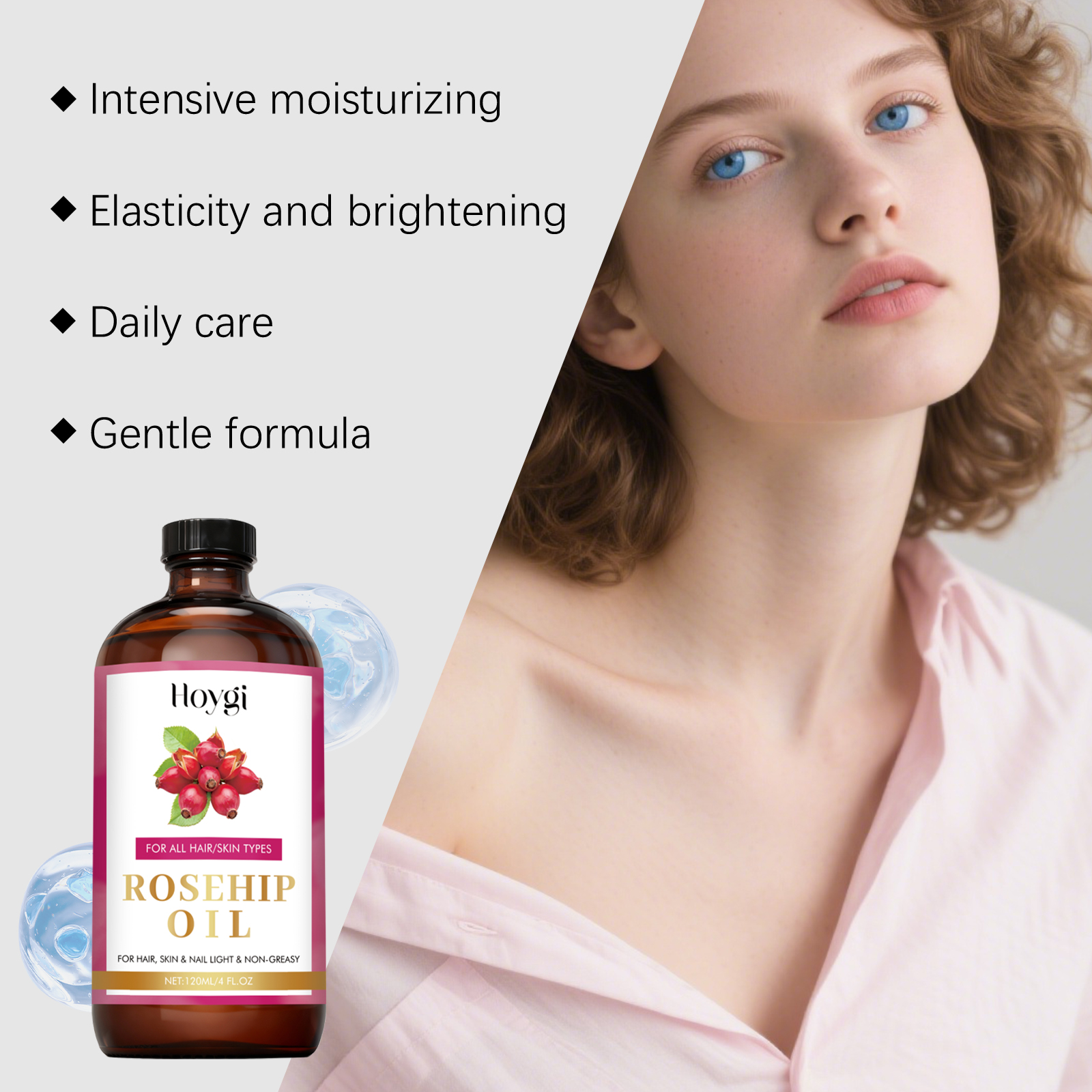 Natural Rosehip Seed Essential - Hair Care Oil Serum avaliação e preço