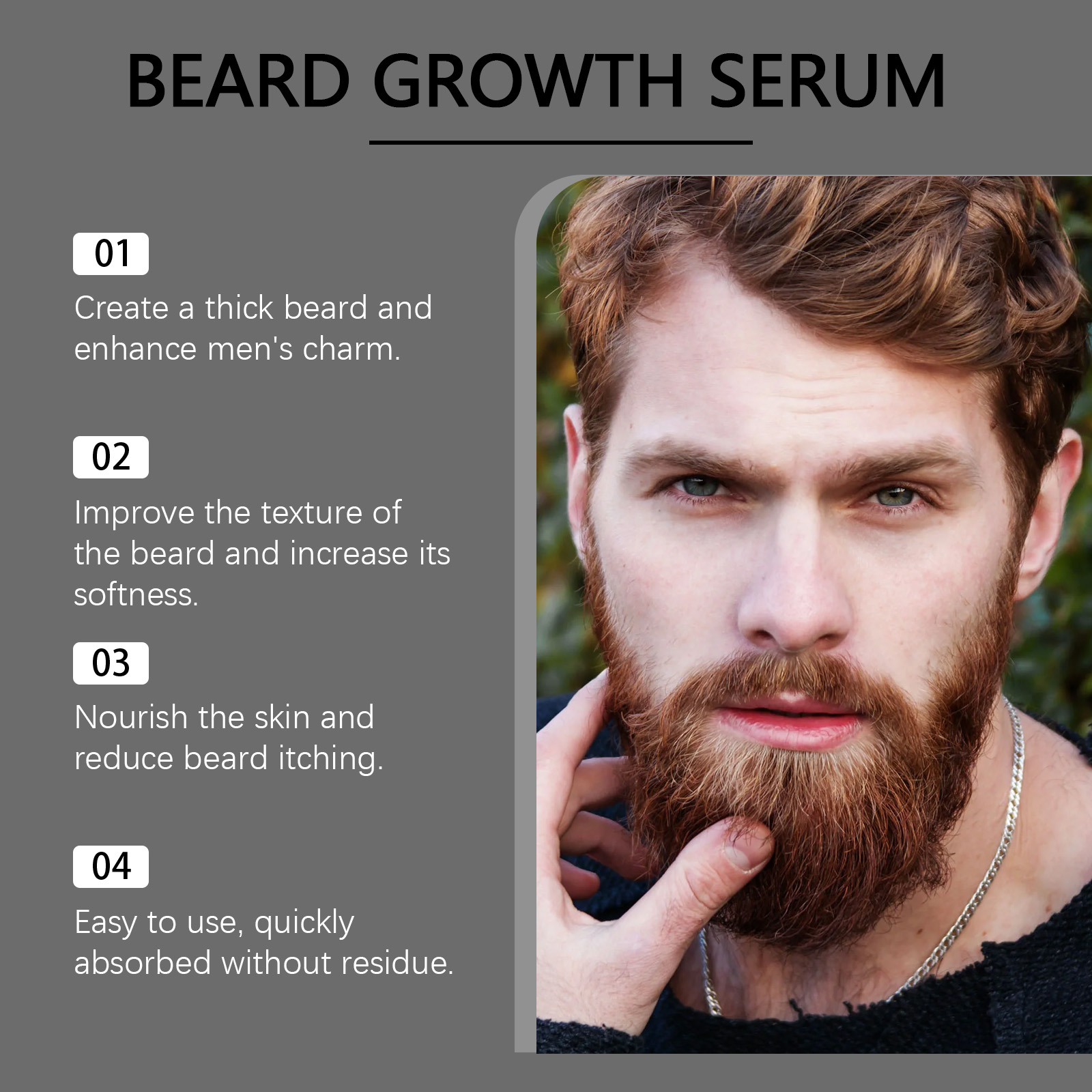 Beard Care Essential Oil Deep  - Hair Care Oil Serum avaliação e preço